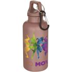 Oregon 400 ml solid colour RCS recycled plastic water bottle with carabiner