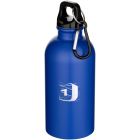 Oregon 400 ml matte RCS recycled single wall stainless steel water bottle with carabiner