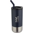 Grayson 480 ml RCS recycled insulated tumbler with straw