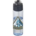Theron 700 ml RCS recycled plastic water bottle with dual function lid and flip straw
