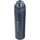 Theron 800 ml RCS recycled single wall stainless steel water bottle with dual function lid