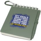 Lig Mini recycled outdoor soft cover notebook and ballpoint pen set (black ink)
