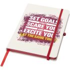 Spectrum A5 hard cover notebook with coloured edge