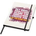 Spectrum A5 hard cover notebook with coloured edge