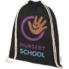 Orissa 140 g/m² organic cotton drawstring bag 5L