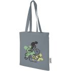 Madras 140 g/m2 GRS recycled cotton tote bag 7L