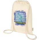 Odisha 140 g/m² OCS organic drawstring bag 5L