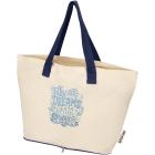 Sierra 140 g/m² GRS recycled foldable cotton tote bag 7L