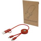 Citala 5-in-1 recycled plastic 30 cm data sync and 27W fast charge cable