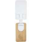 Alfirk recycled plastic foldeable desk phone stand with bamboo details