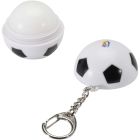 Rami football-shaped vanilla lip balm with SPF 15 and keychain