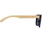 Tan sunglasses with bamboo temples