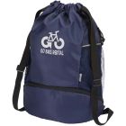 Nomad GRS recycled sports drawstring bag with bottom compartment 18L
