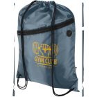 Oriole RPET drawstring bag with zipped front pocket 5L