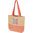 Rhythm straw paper tote bag 10L