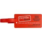 River recycled window luggage tag
