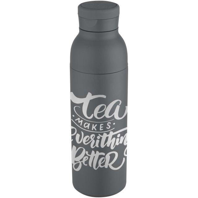 Illuminate 650 ml RCS recycled stainlesss steel double wall insulated water bottle