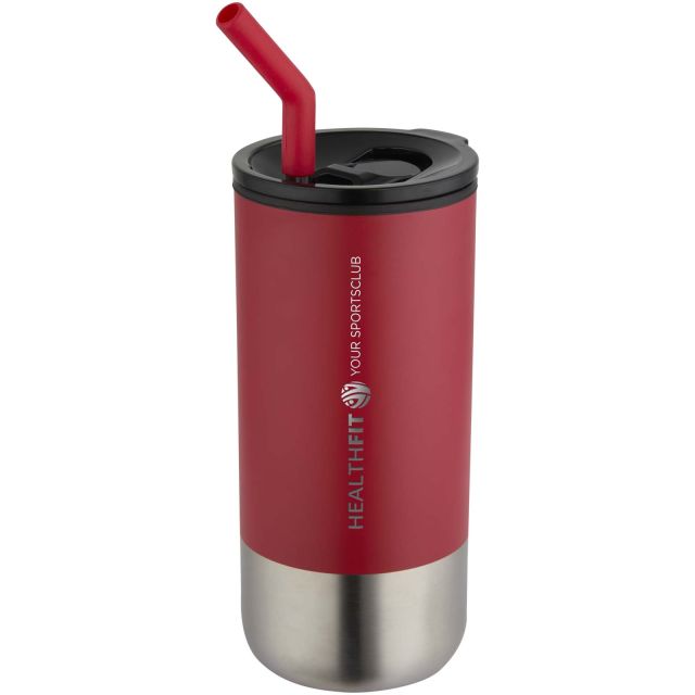 Grayson 480 ml RCS recycled insulated tumbler with straw