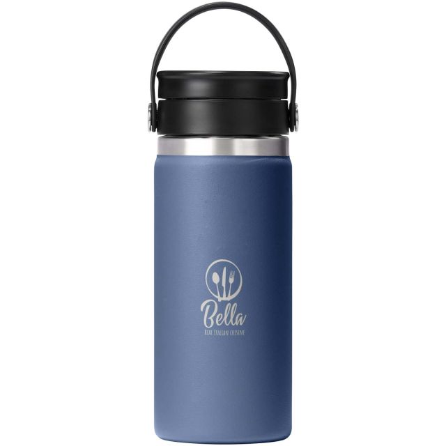 Hydro Flask Wide Mouth 473 ml insulated stainless steel tumbler with Flex Sip™ lid