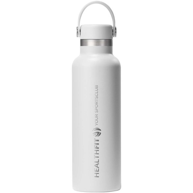 Hydro Flask Standard Mouth 621 ml insulated stainless steel water bottle with straw cap