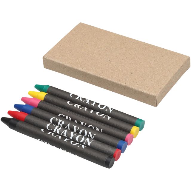 Personalised 6-Piece Colouring Crayons Set