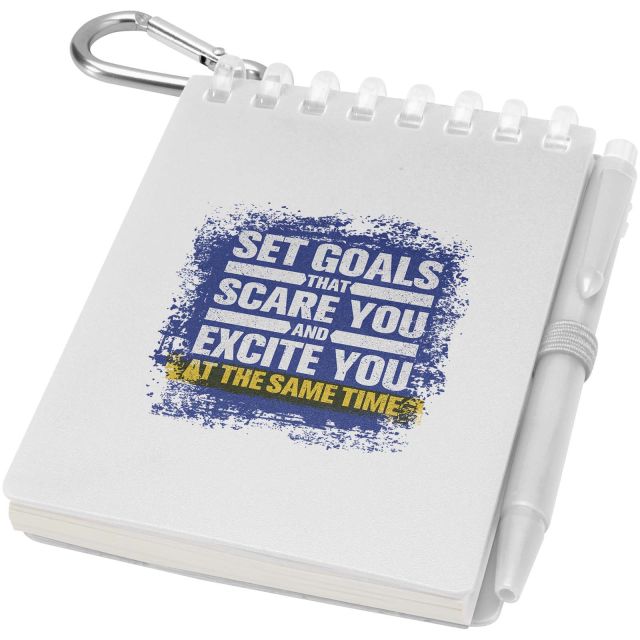 Lig Mini recycled outdoor soft cover notebook and ballpoint pen set (black ink)