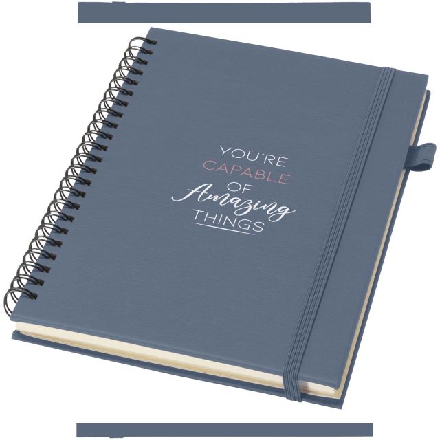 Liss A5 recycled plastic hard cover spiral notebook