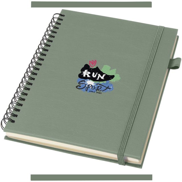 Liss A5 recycled plastic hard cover spiral notebook