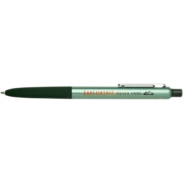 Soffit recycled aluminium click anodized ballpoint pen (blue ink)