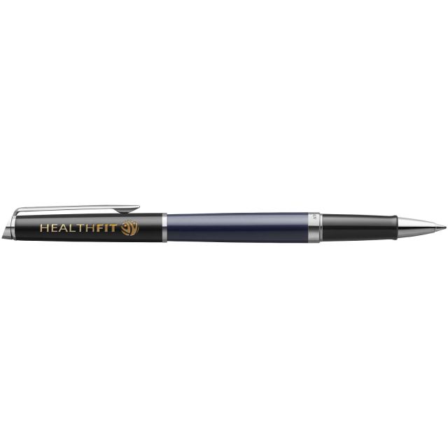 Hemisphere colour blocking rollerball pen with palladium trim (black ink)