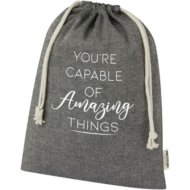 Pheebs 150 g/m² GRS recycled cotton gift bag large 4L