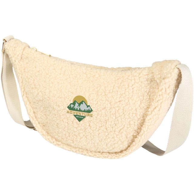 Bear GRS recycled sherpa crossbody bag 3L