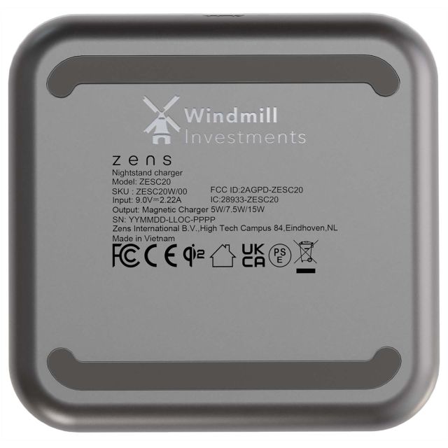 Zens 15W magnetic nightstand charger