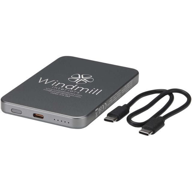 Avis 5000 mAh RCS recycled aluminium magnetic power bank
