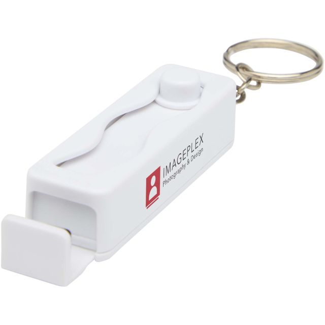 Aggia recycled plastic phone stand with fidget toy