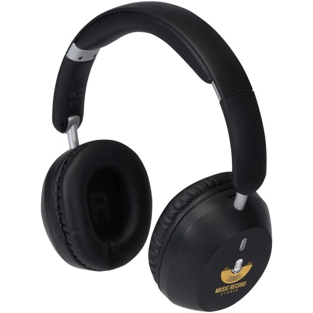 Hoggar recycled plastic over-ear foldeable ANC and ENC headphones