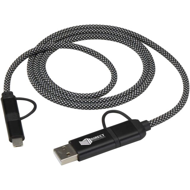 SMART 65W 100 cm RCS recycled magnetic 5-in-1 charging cable