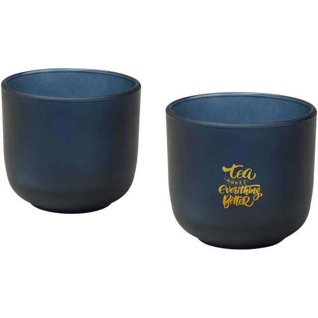 Male 200 ml glass cups - set of 2