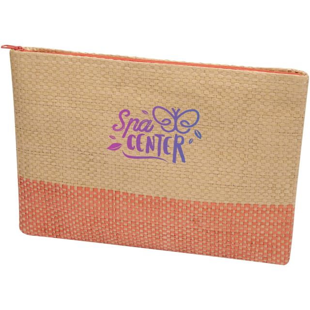 Rhythm straw paper zipped pouch 3L