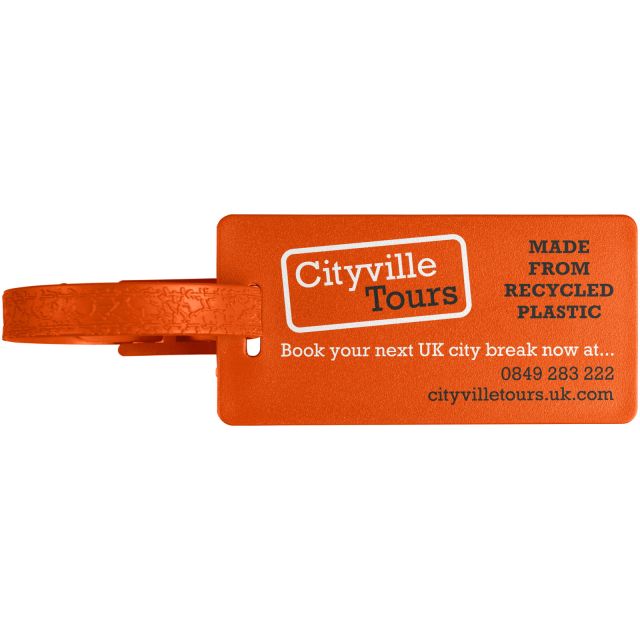 River recycled window luggage tag