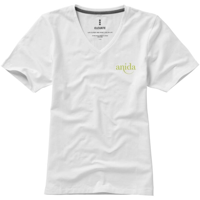 Kawartha short sleeve women's organic v-neck t-shirt