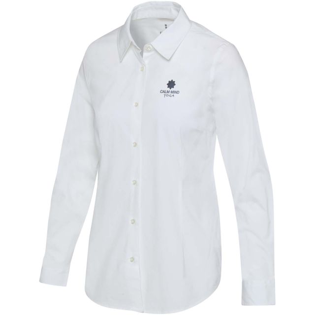 Carnelian poplin women's shirt