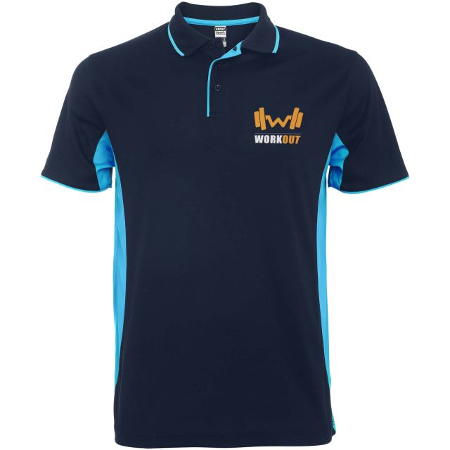 Montmelo 150 g/m² short sleeve unisex sports polo
