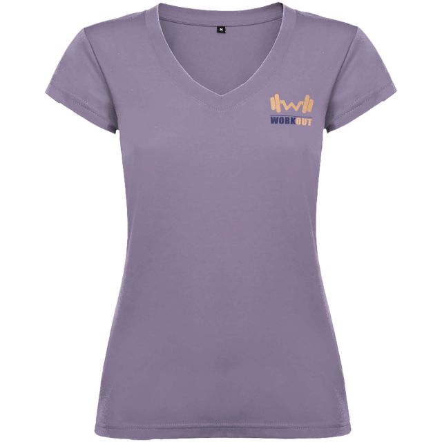 Victoria 155 g/m² short sleeve women's v-neck t-shirt