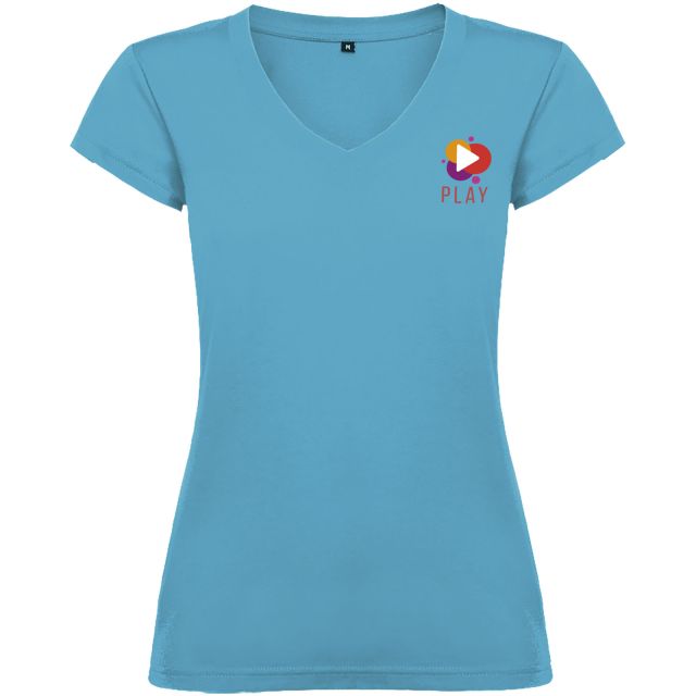 Victoria short sleeve women's v-neck t-shirt