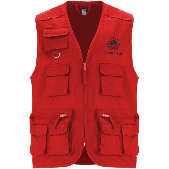 Venera 200 g/m2 v-neck multi-pocket workwear vest