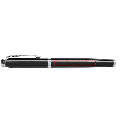 Print position rollerball pen barrel