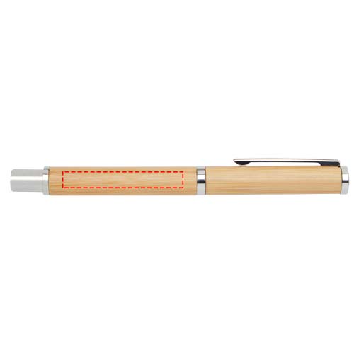 Print position rollerball pen barrel